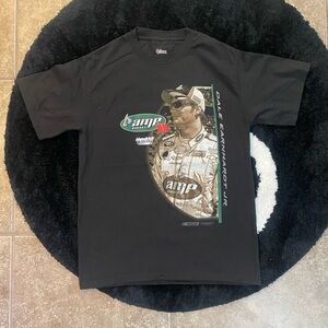 NASCAR/AMP/ Dale Earnhardt Jr. Black Short Sleeve Tee with Graphic Design